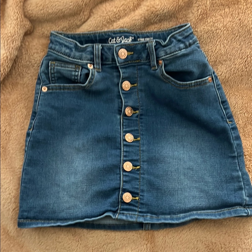 Cat & Jack Blue A-line Mini Skirt